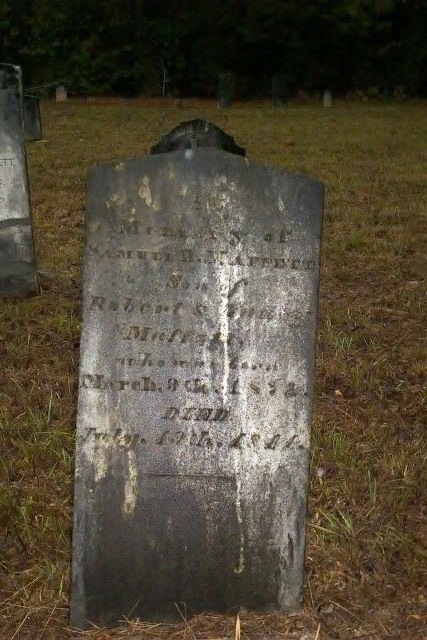 Headstone for Samuel B Maffett