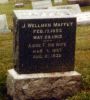 Headstone for J Wellman Maffet and his wife Annie Staver